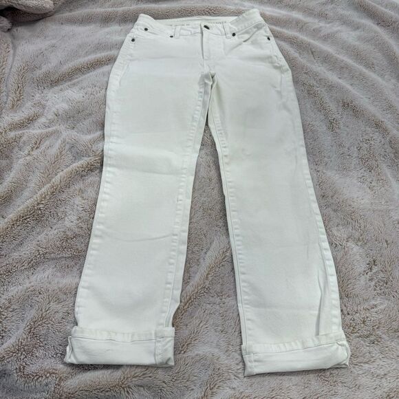 Talbots Heritage Straight White Jeans size 4P - Picture 3 of 12